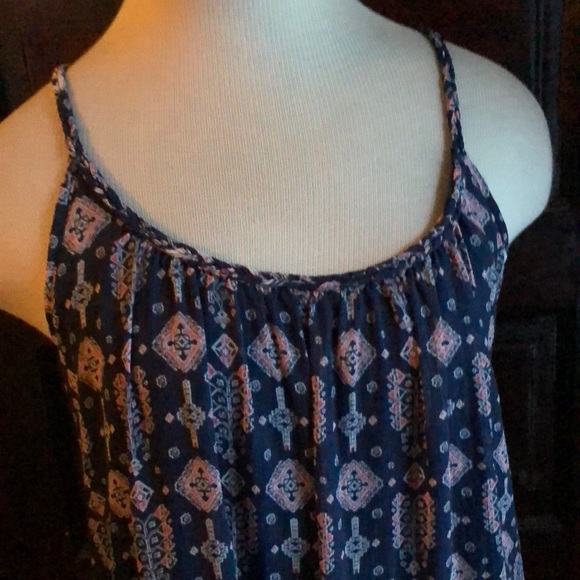 Hollister Boho Spaghetti criss cross Strap Loose Fit Lined Slip Dress, XS - Picture 4 of 14